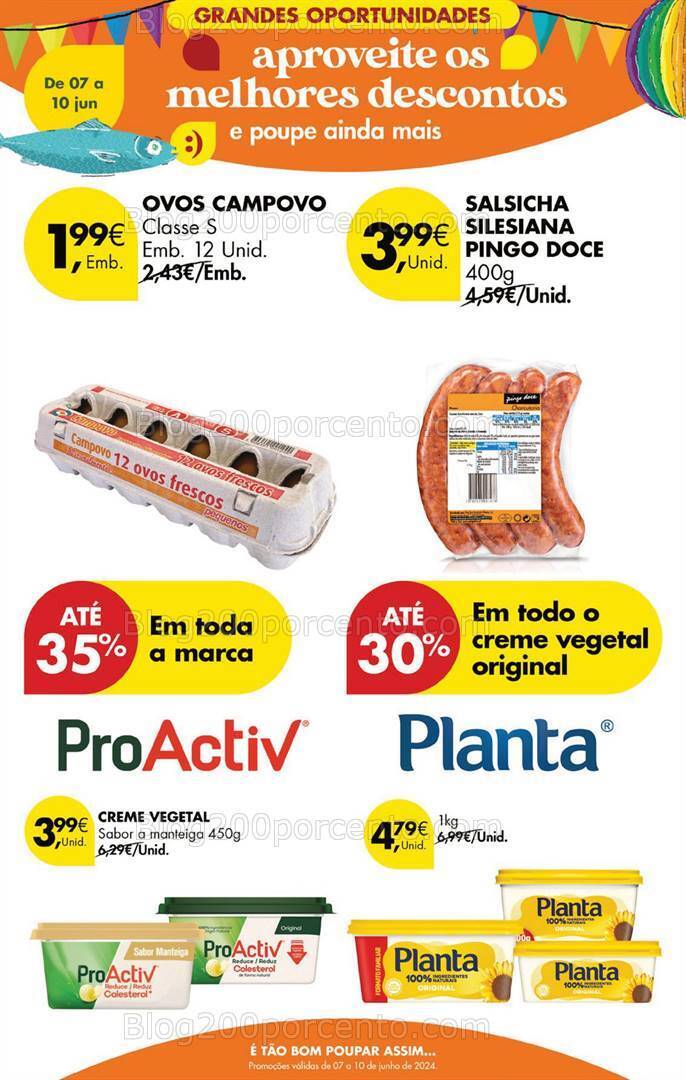 Antevisão Folheto PINGO DOCE Promoções Fim de Semana - 7 a 10 junho