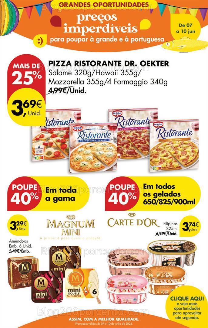 Antevisão Folheto PINGO DOCE Promoções Fim de Semana - 7 a 10 junho