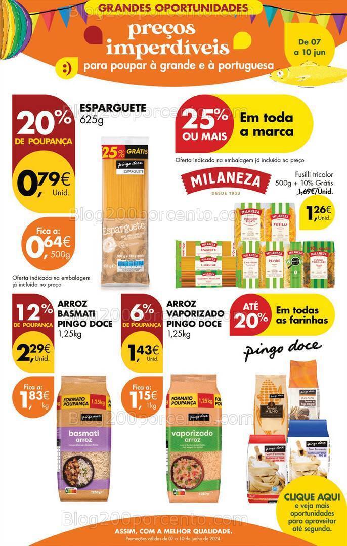 Antevisão Folheto PINGO DOCE Promoções Fim de Semana - 7 a 10 junho