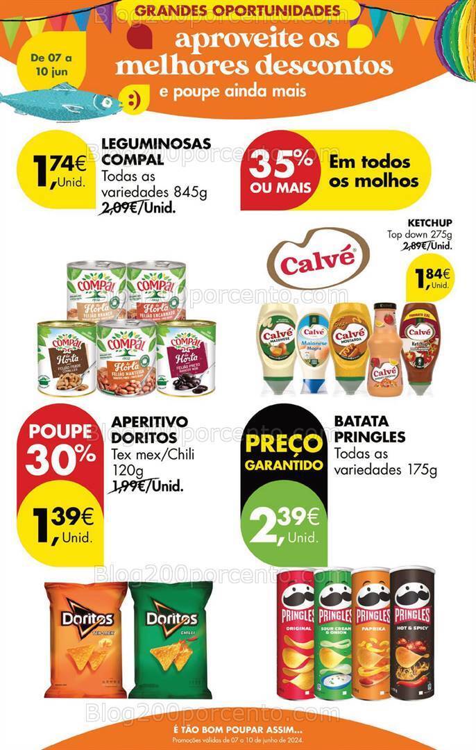 Antevisão Folheto PINGO DOCE Promoções Fim de Semana - 7 a 10 junho