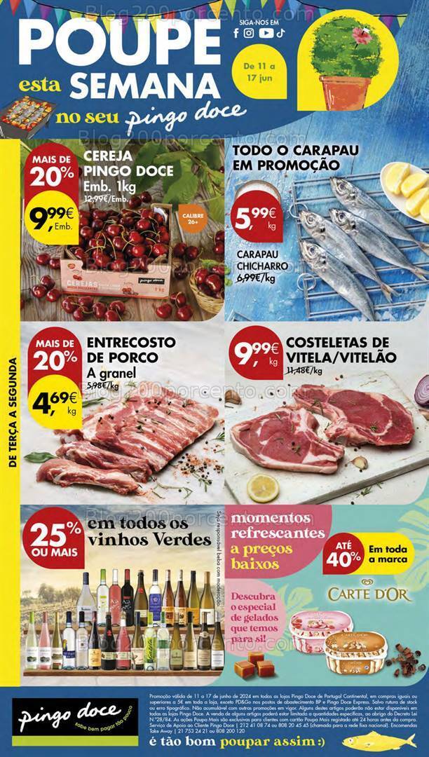 Antevisão Folheto PINGO DOCE Lojas Pequenas Promoções de 11 a 17 junho