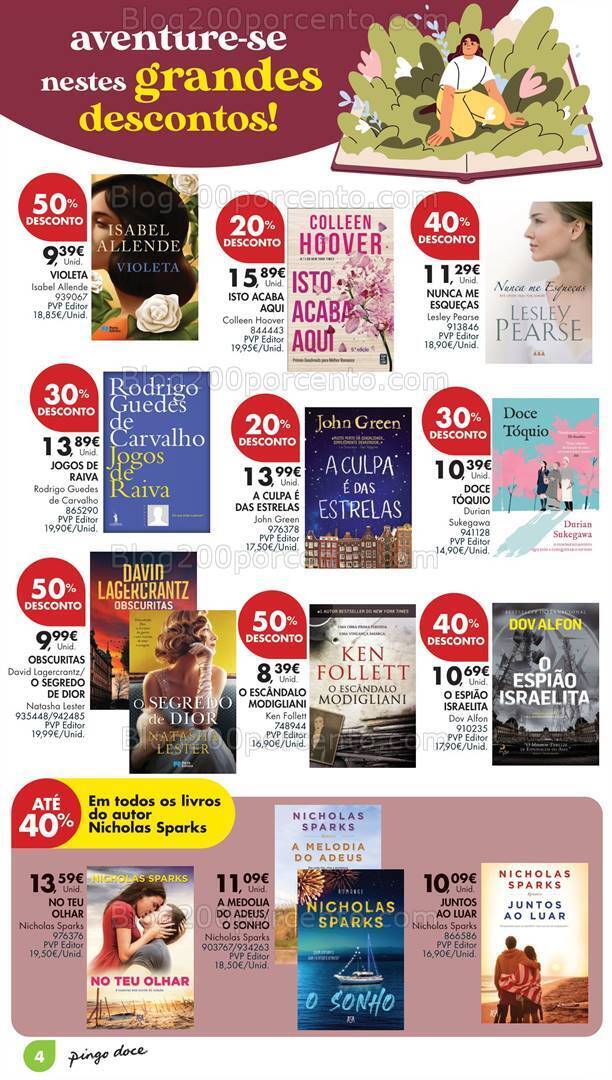 Antevisão Folheto PINGO DOCE Feira do Livro Promoções de 25 junho a 15 julho