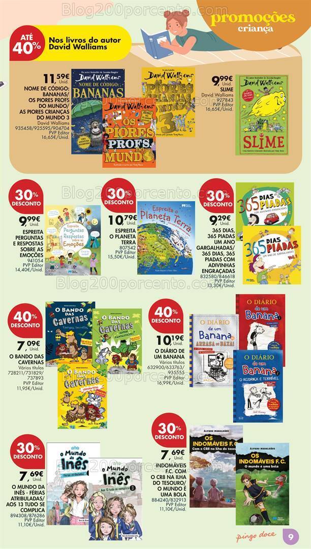 Antevisão Folheto PINGO DOCE Feira do Livro Promoções de 25 junho a 15 julho