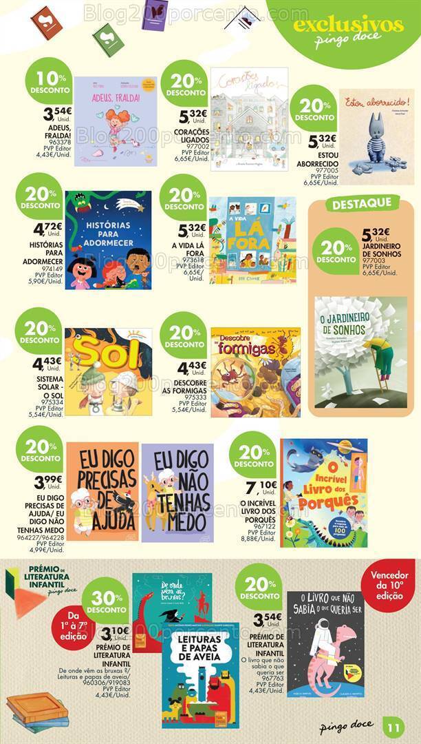 Antevisão Folheto PINGO DOCE Feira do Livro Promoções de 25 junho a 15 julho