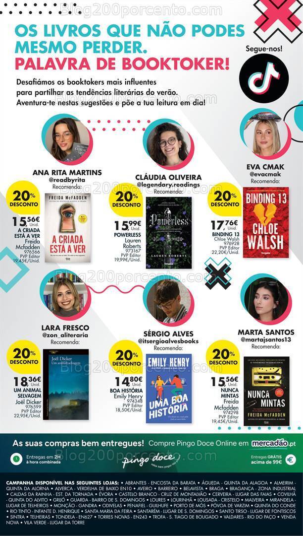 Antevisão Folheto PINGO DOCE Feira do Livro Promoções de 25 junho a 15 julho