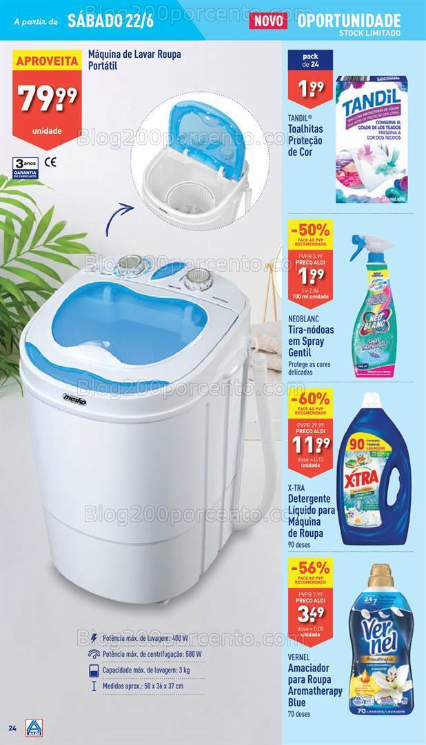 Antevisão Folheto ALDI Promoções de 19 a 25 junho