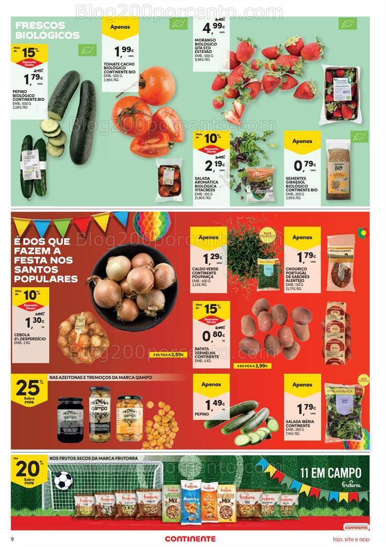 Antevisão Folheto CONTINENTE Promoções de 11 a 17 junho