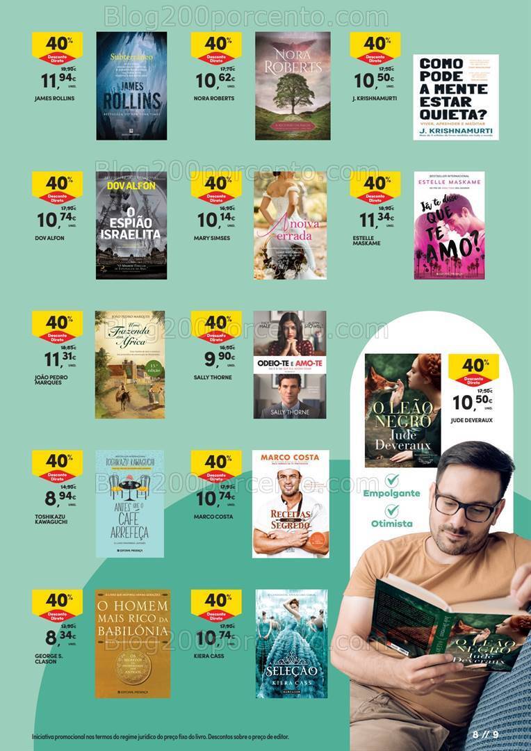 Antevisão Folheto CONTINENTE Mercado do Livro Verão Promoções de 25 junho a 7 julho