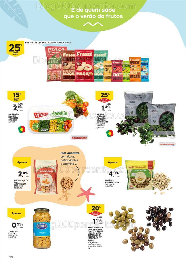 Antevisão Folheto CONTINENTE Verão Promoções de 25 junho a 28 julho