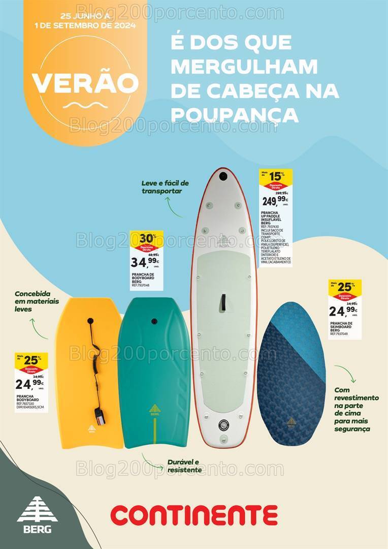 Antevisão Folheto CONTINENTE Verão Extra Promoções de 25 junho a 1 setembro