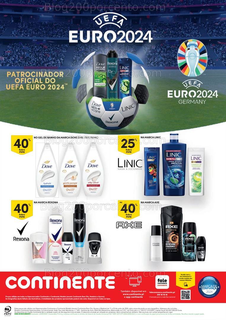 Antevisão Folheto CONTINENTE Europeu Promoções de 11 a 23 junho