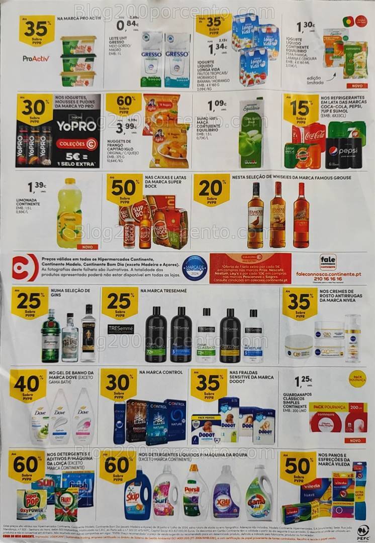 Antevisão Folheto CONTINENTE Promoções Fim de Semana - 28 junho a 1 julho