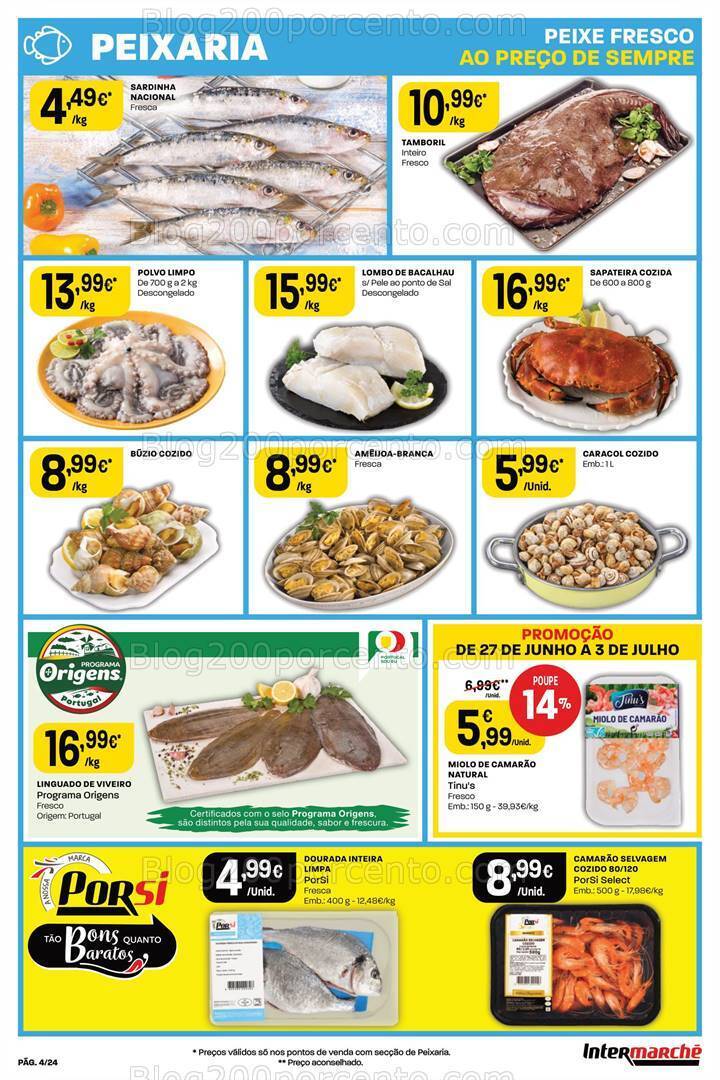 Antevisão Folheto INTERMARCHÉ Promoções de 27 junho a 3 julho