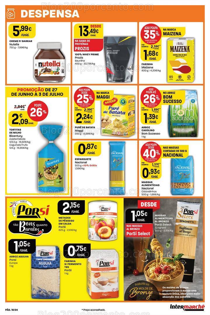 Antevisão Folheto INTERMARCHÉ Promoções de 27 junho a 3 julho