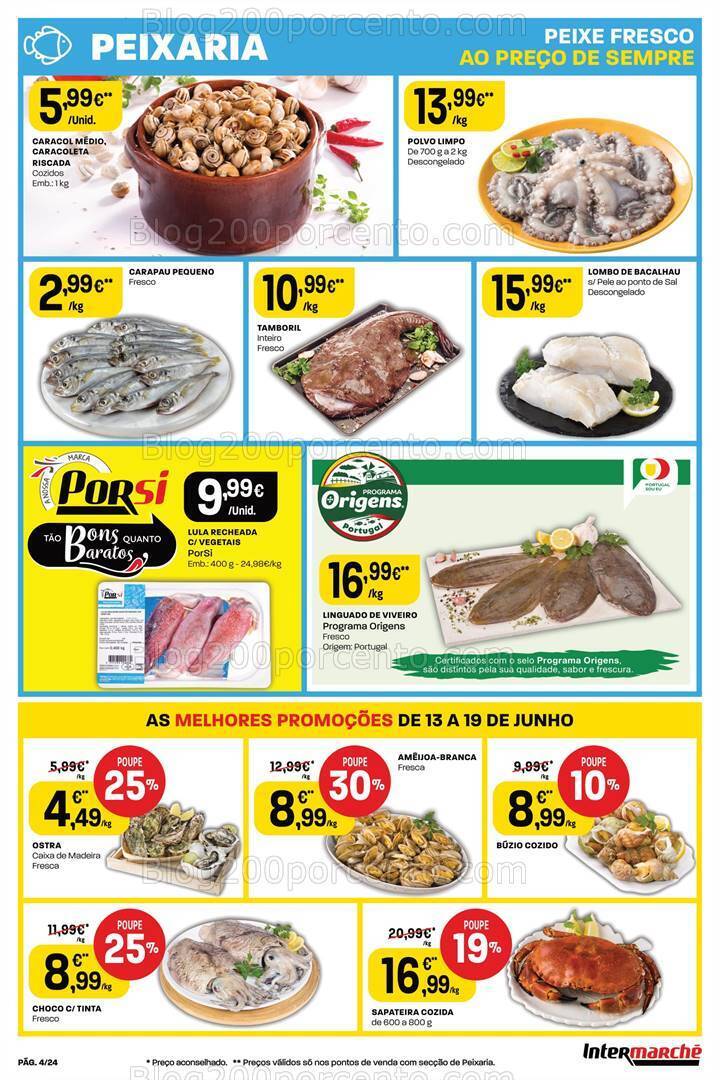 Antevisão Folheto INTERMARCHÉ Promoções de 13 a 19 junho