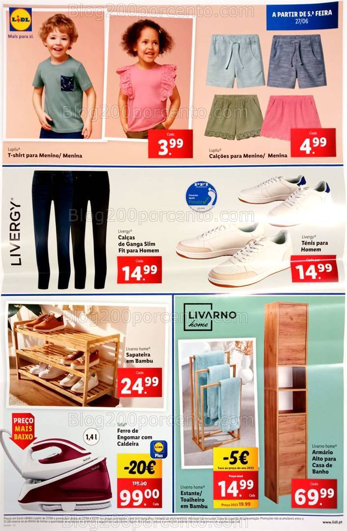 Antevisão Folheto LIDL Bazar Promoções a partir de 27 junho