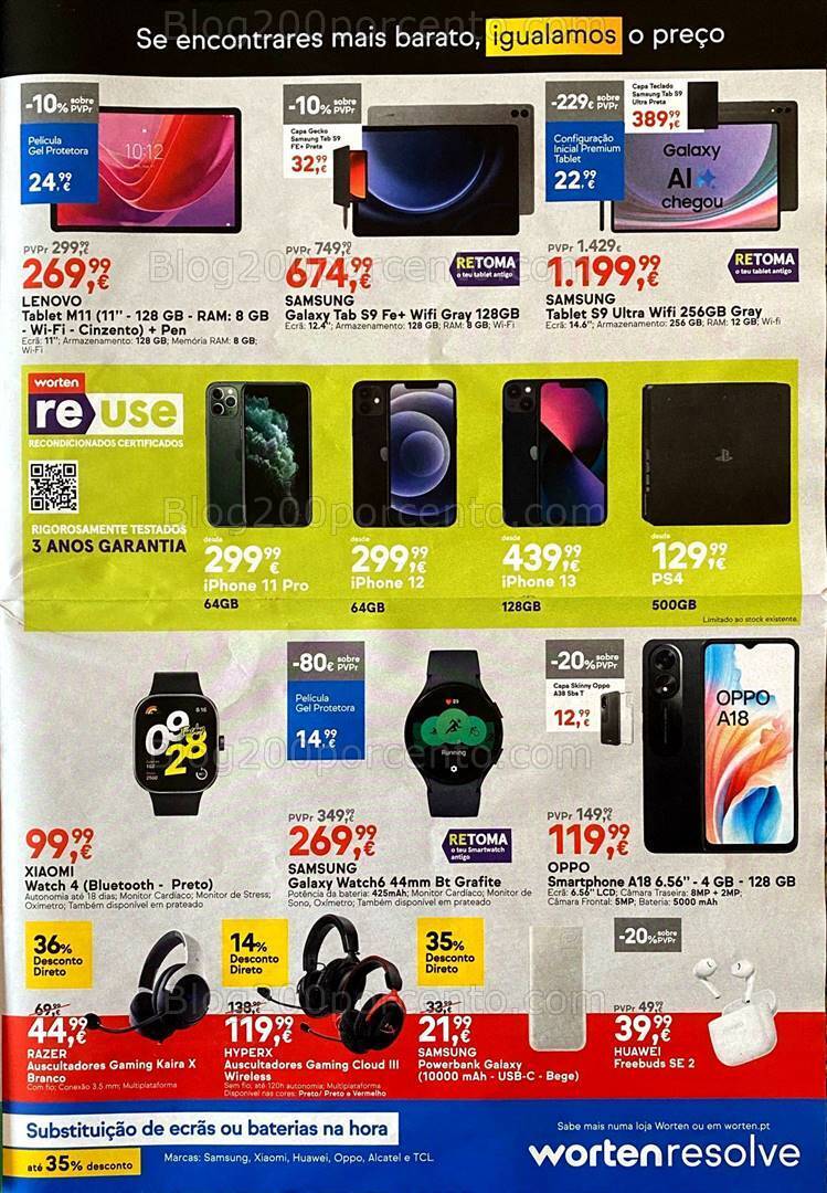 Antevisão Folheto WORTEN Promoções de 11 a 17 junho