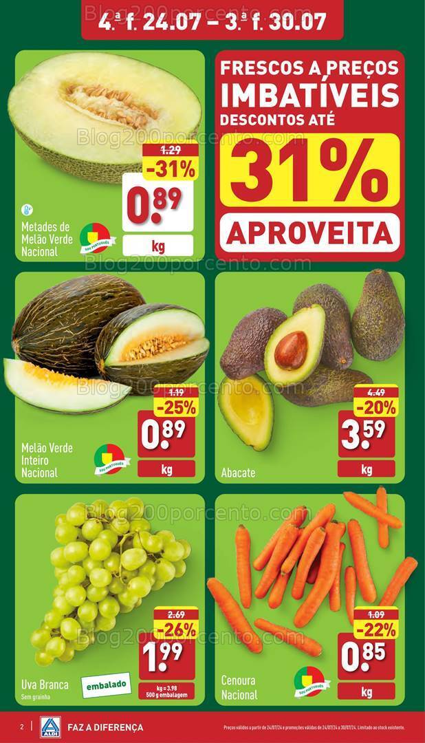Antevisão Folheto ALDI Promoções de 24 a 30 julho