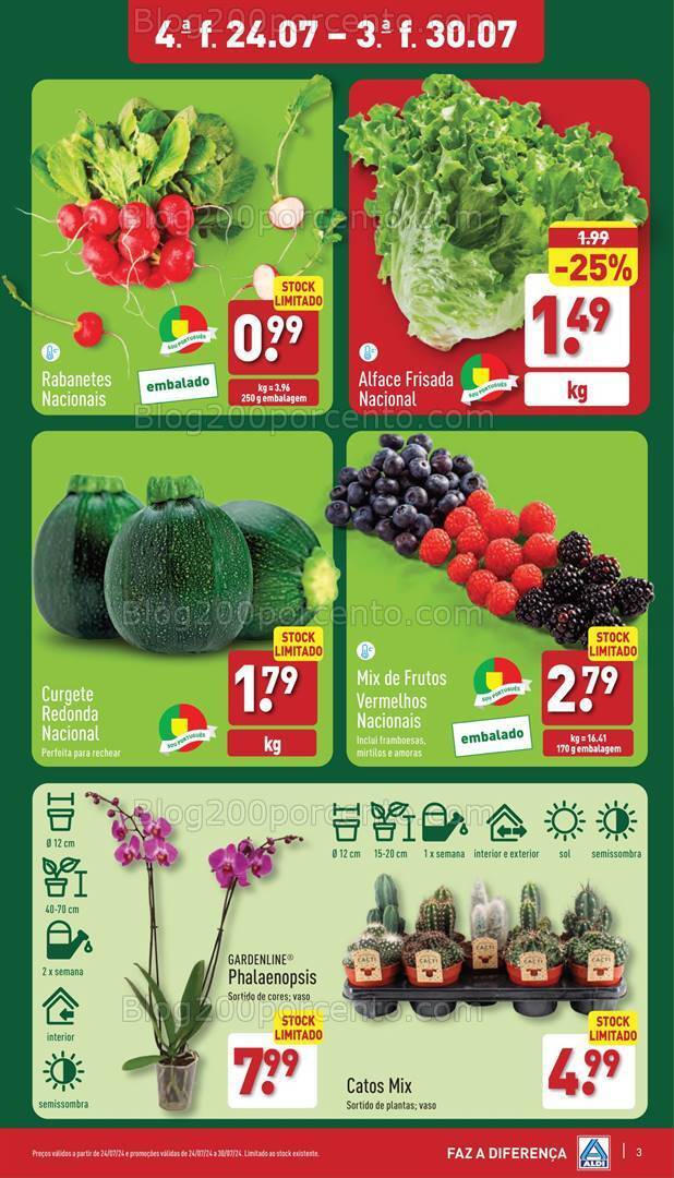 Antevisão Folheto ALDI Promoções de 24 a 30 julho