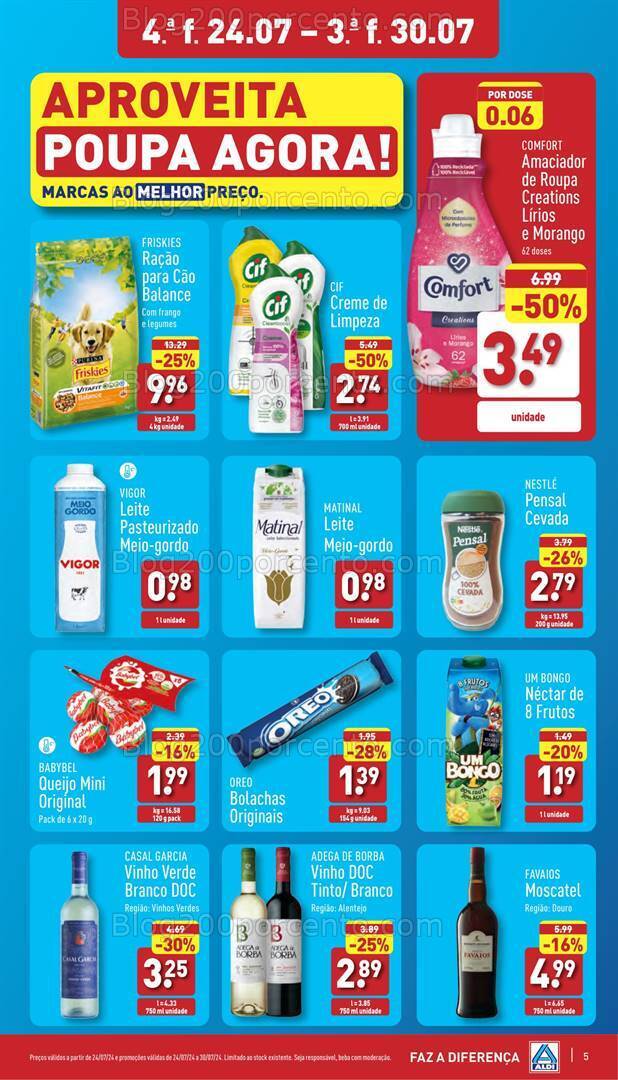 Antevisão Folheto ALDI Promoções de 24 a 30 julho