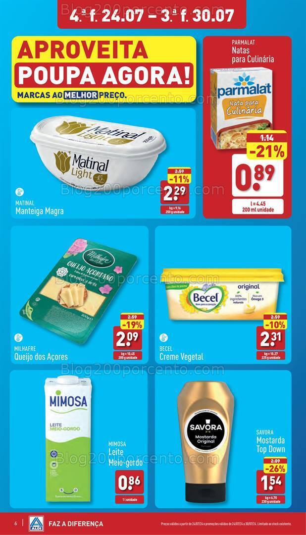 Antevisão Folheto ALDI Promoções de 24 a 30 julho