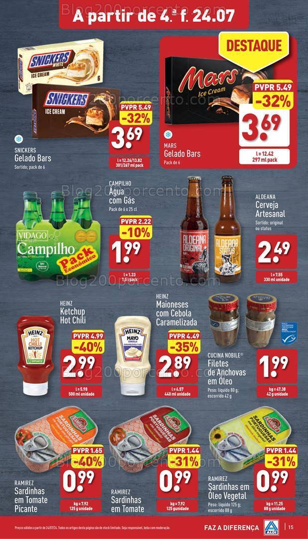 Antevisão Folheto ALDI Promoções de 24 a 30 julho
