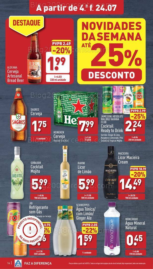 Antevisão Folheto ALDI Promoções de 24 a 30 julho