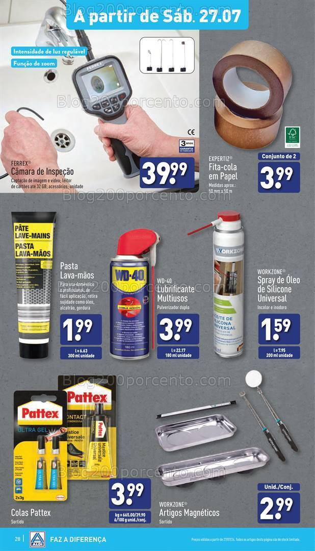 Antevisão Folheto ALDI Bazar Promoções de 24 a 30 julho