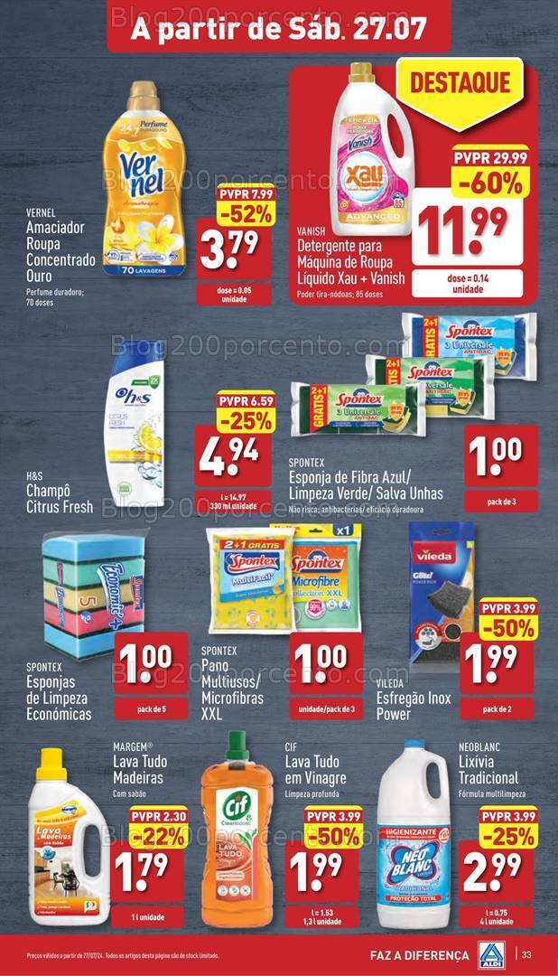 Antevisão Folheto ALDI Promoções de 24 a 30 julho