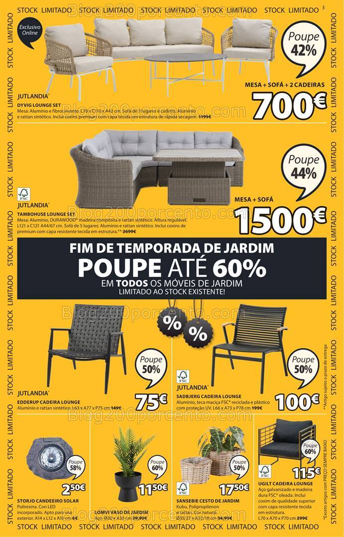 Antevisão Folheto JYSK Saldos de Verão Promoções de 1 agosto a 4 setembro