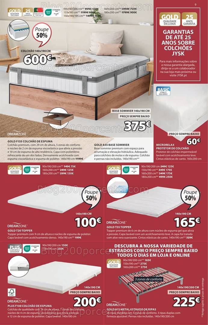 Antevisão Folheto JYSK Saldos de Verão Promoções de 1 agosto a 4 setembro