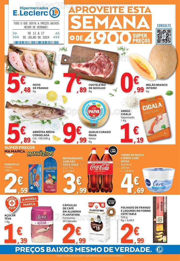 Antevisão Folheto E-LECLERC Promoções de 11 a 17 julho