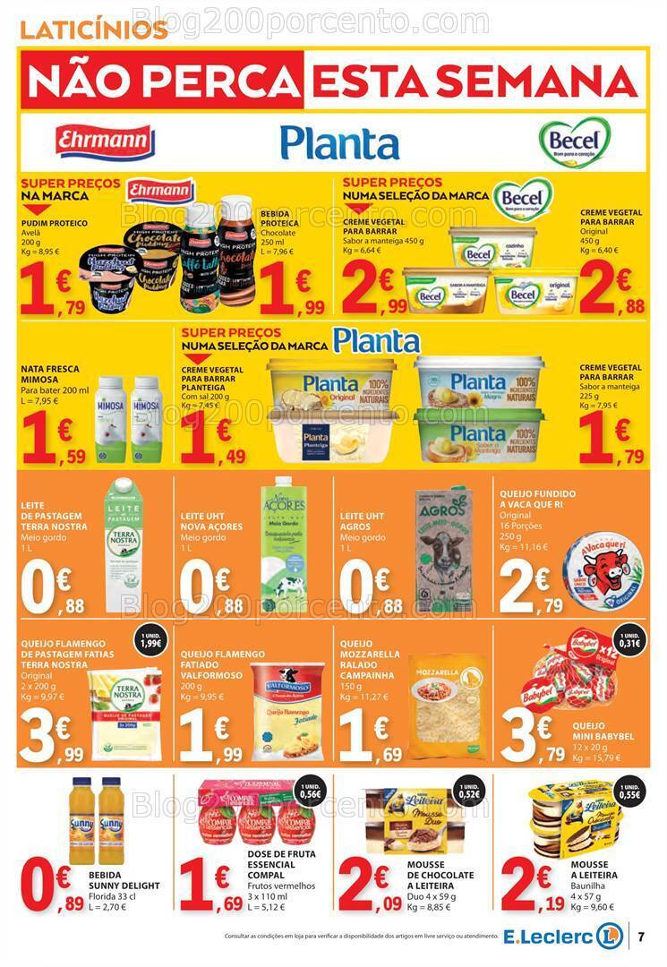 Antevisão Folheto E-LECLERC Promoções de 11 a 17 julho