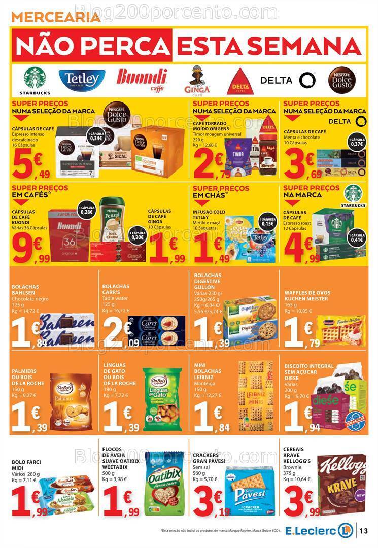Antevisão Folheto E-LECLERC Promoções de 11 a 17 julho