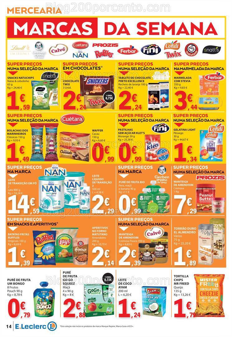 Antevisão Folheto E-LECLERC Promoções de 11 a 17 julho
