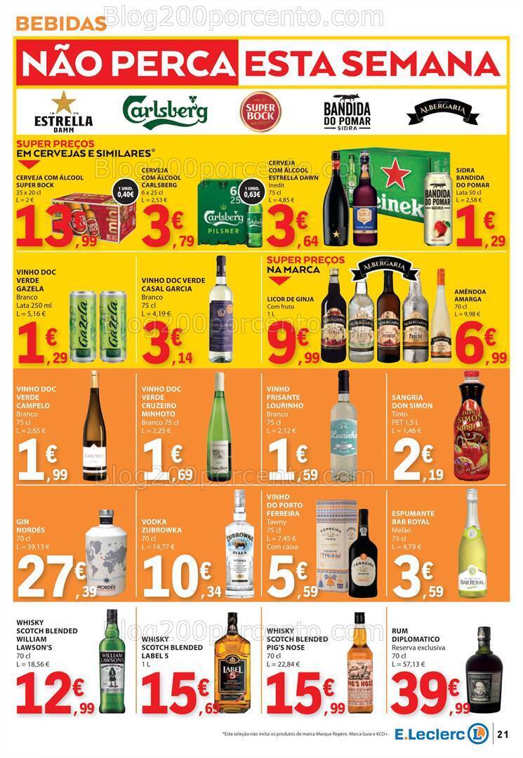 Antevisão Folheto E-LECLERC Promoções de 11 a 17 julho