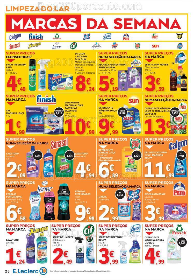 Antevisão Folheto E-LECLERC Promoções de 11 a 17 julho