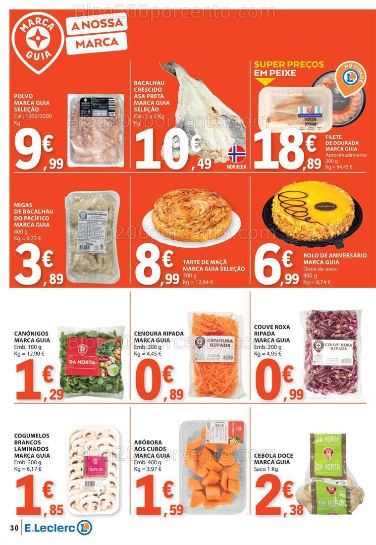 Antevisão Folheto E-LECLERC Marca Própria Promoções de 11 a 17 julho