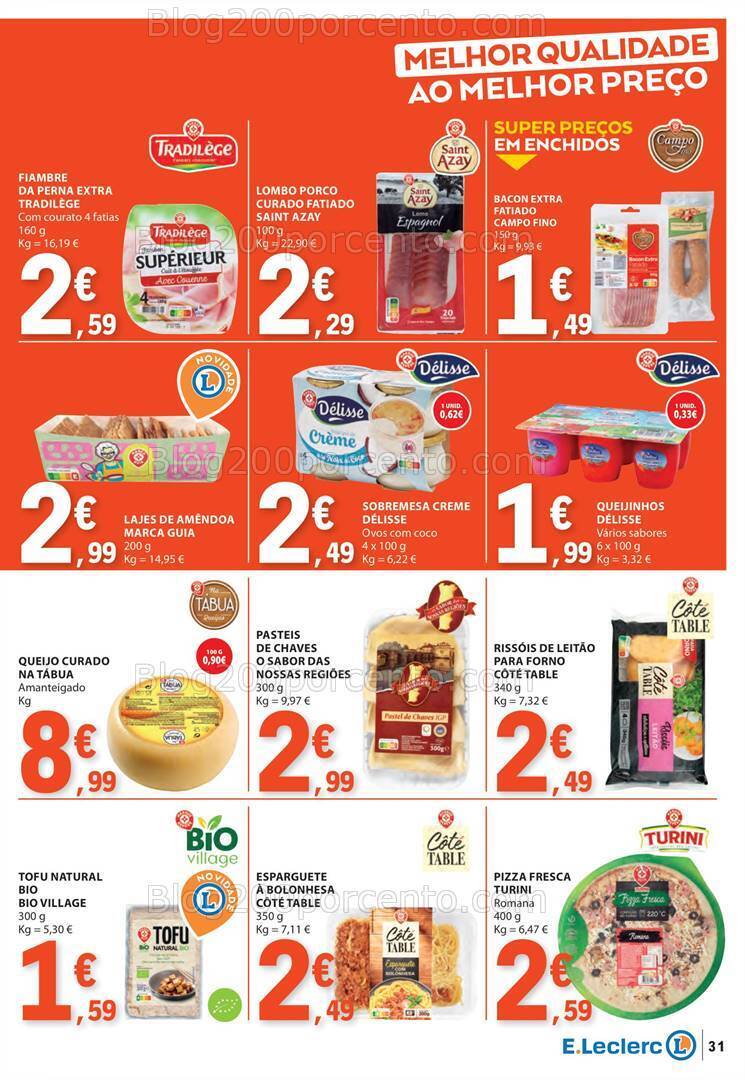 Antevisão Folheto E-LECLERC Promoções de 11 a 17 julho