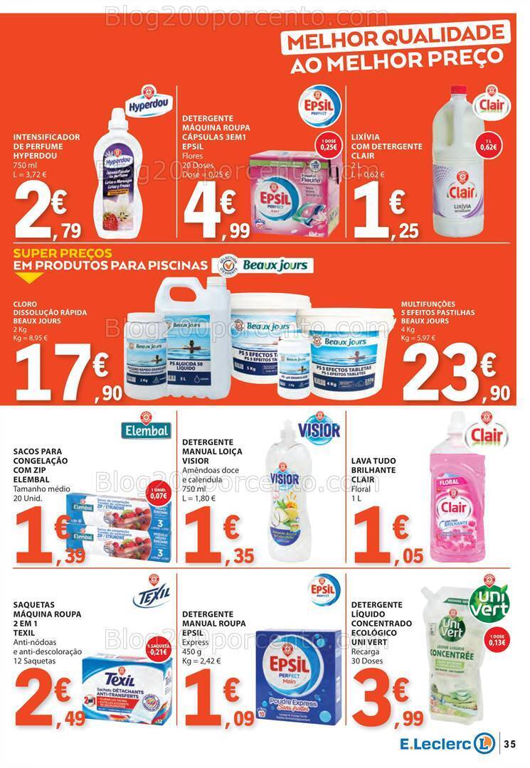 Antevisão Folheto E-LECLERC Promoções de 11 a 17 julho
