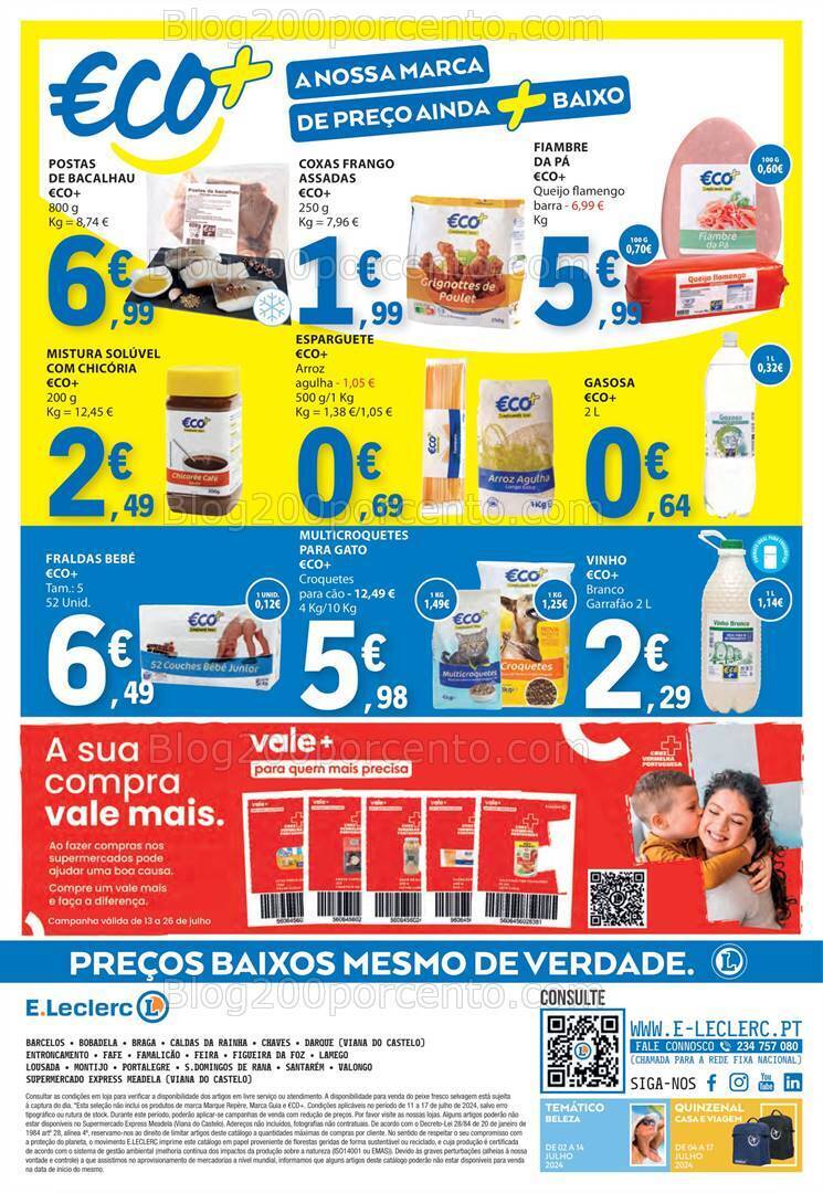 Antevisão Folheto E-LECLERC Promoções de 11 a 17 julho