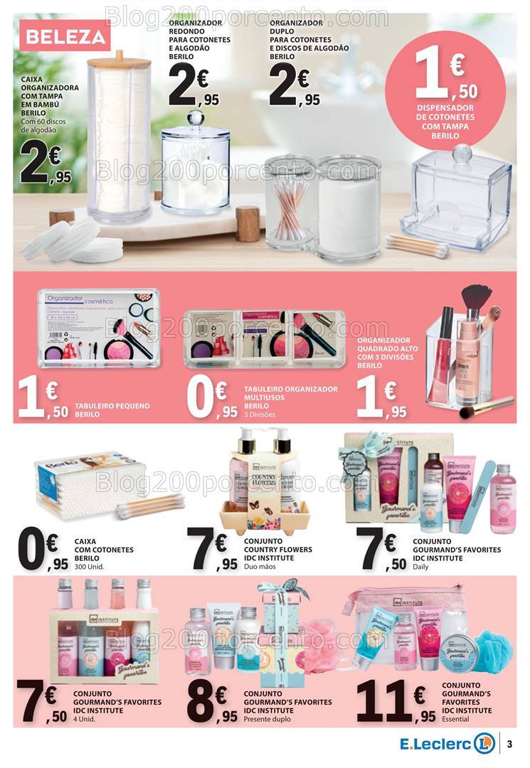 Antevisão Folheto E-LECLERC Bazar Promoções de 1 a 14 agosto
