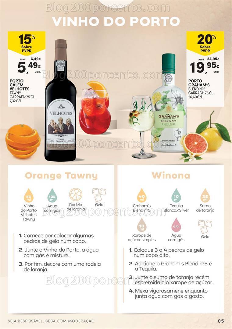 Antevisão Folheto CONTINENTE Guia de Cocktails - 16 julho a 11 agosto