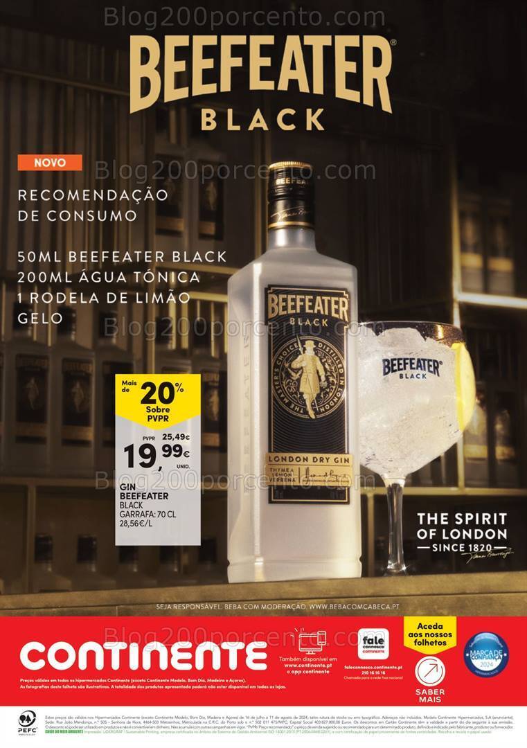 Antevisão Folheto CONTINENTE Guia de Cocktails - 16 julho a 11 agosto