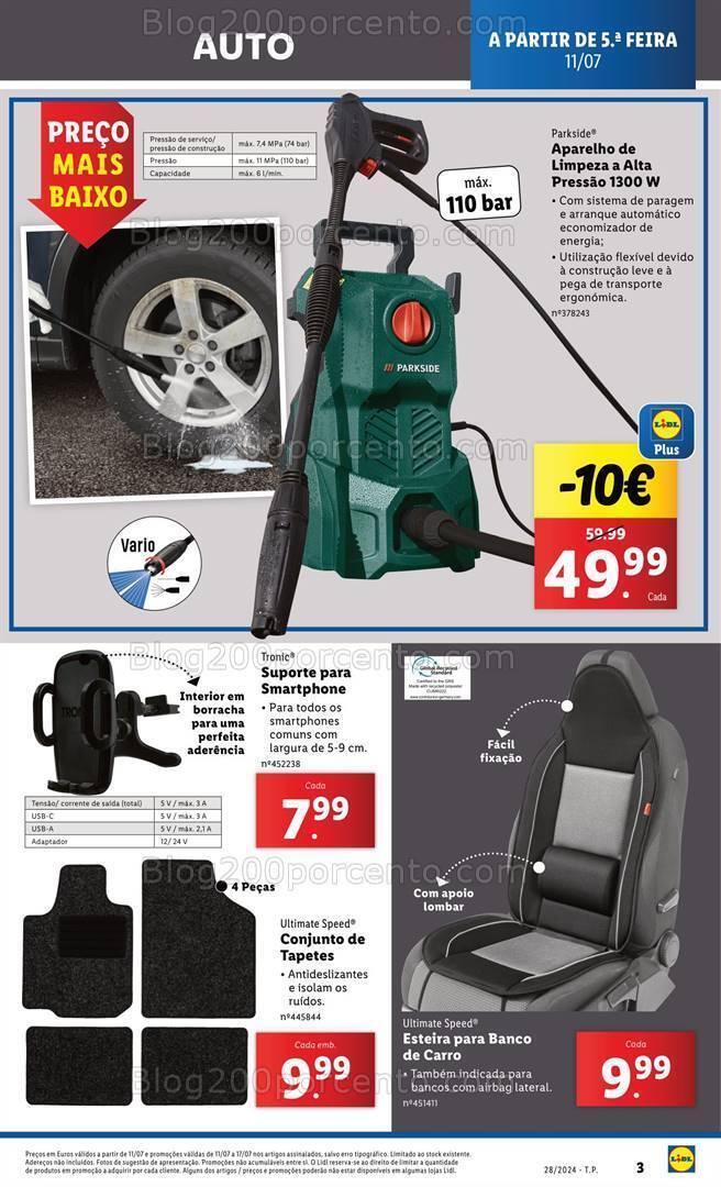 Antevisão Folheto LIDL Bazar Promoções a partir de 11 julho