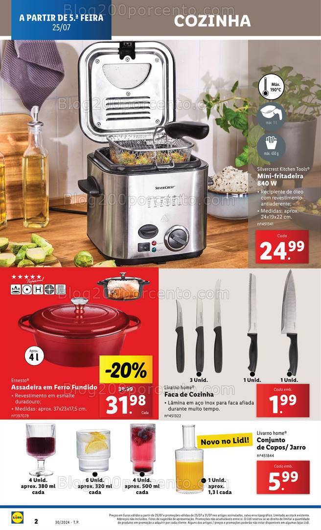 Antevisão Folheto LIDL Bazar Promoções a partir de 25 julho