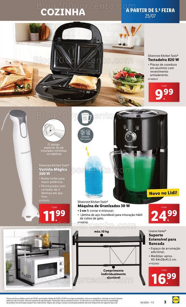 Antevisão Folheto LIDL Bazar Promoções a partir de 25 julho