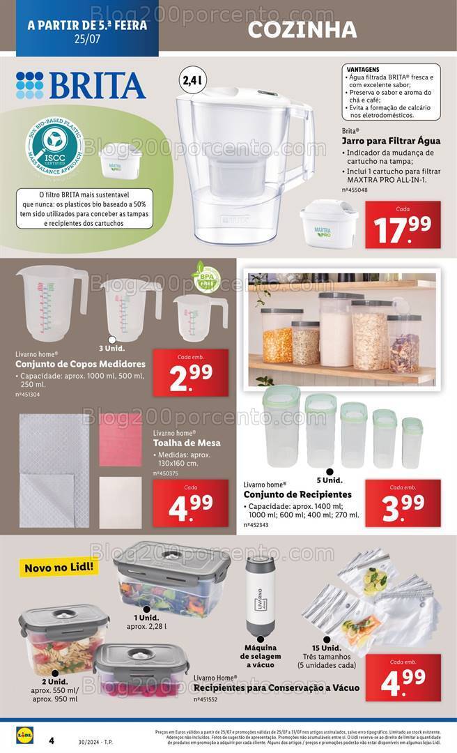 Antevisão Folheto LIDL Bazar Promoções a partir de 25 julho