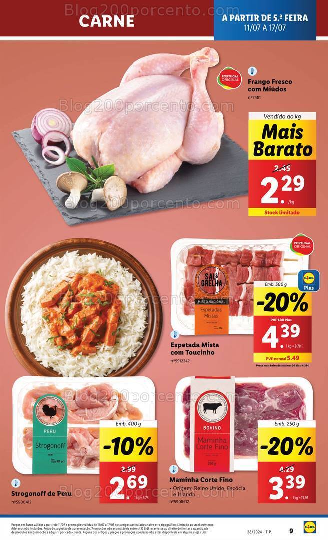 Antevisão Folheto LIDL Promoções de 11 a 17 julho