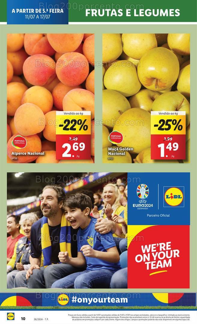 Antevisão Folheto LIDL Promoções de 11 a 17 julho